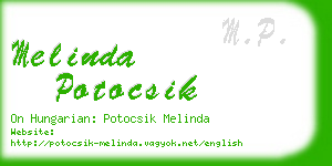 melinda potocsik business card